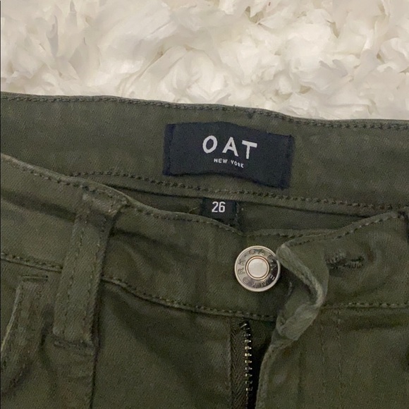 Green Jeggings with side pockets - Picture 2 of 3